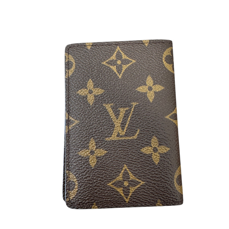 Men's Monogram Pocket Organiser Card Holder Brown