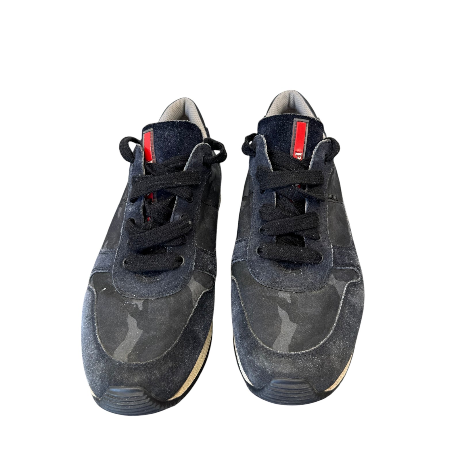 Men's Camo Runners Low Trainers Black Size EU 39 / UK 5 - Photo 7