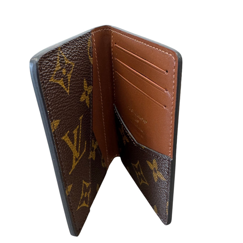 Men's Monogram Pocket Organiser Card Holder Brown