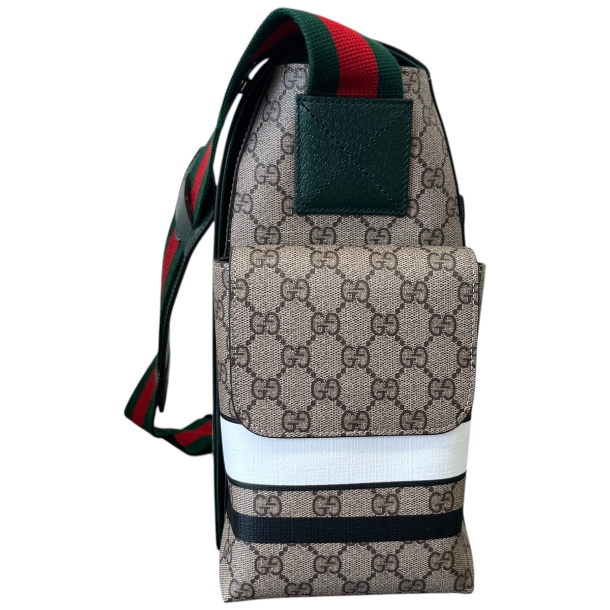 Men's GG Changing Baby Travel Bag Beige - Photo 7