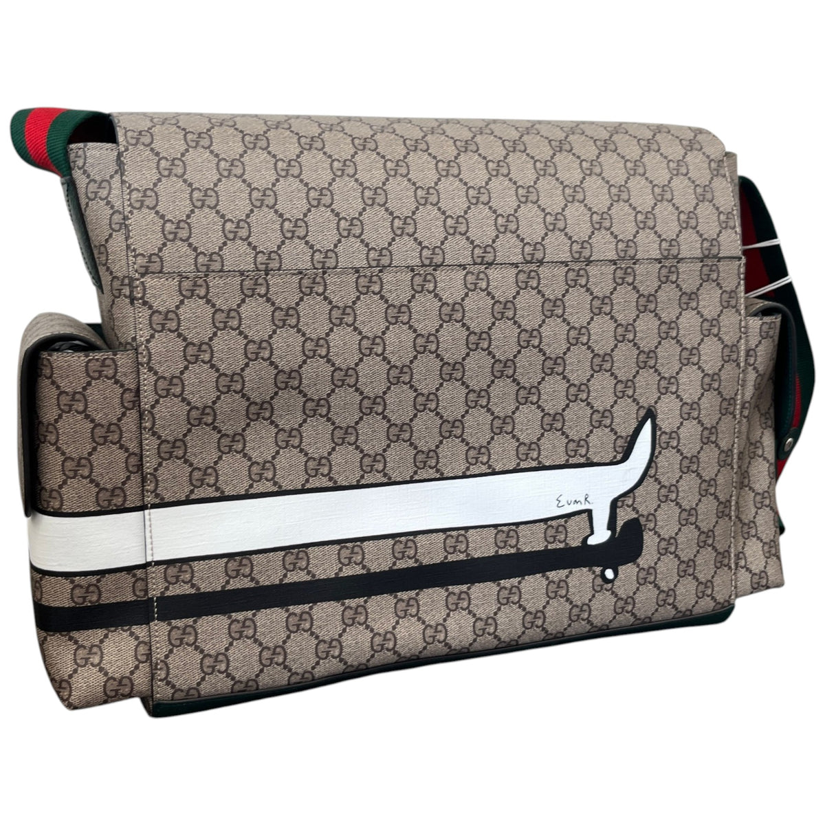 Men's GG Changing Baby Travel Bag Beige - Photo 9