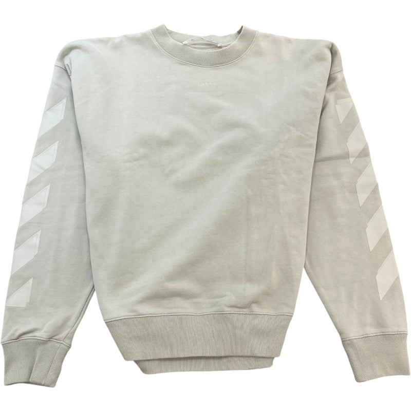 Men's Logo Print Sweatshirt Beige Size XL