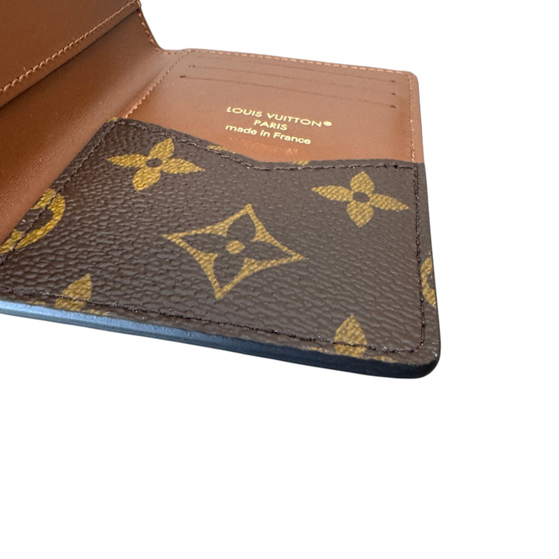 Men's Monogram Pocket Organiser Card Holder Brown
