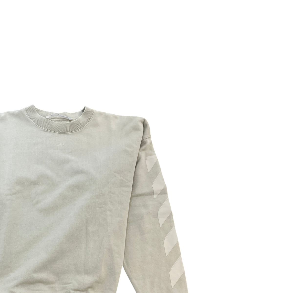 Men's Logo Print Sweatshirt Beige Size XL - Photo 3