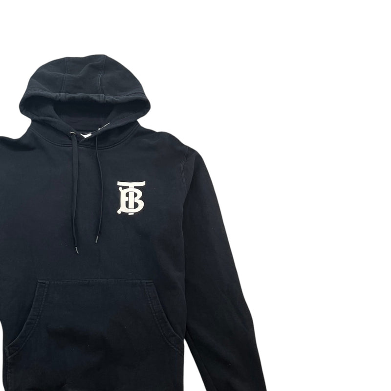 Men's Tb Logo Print Hoodie Black Size L