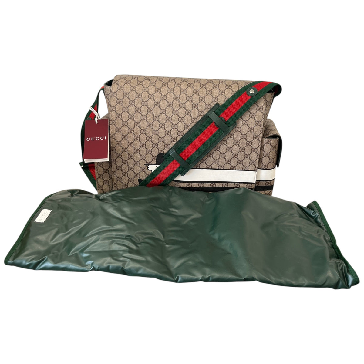 Men's GG Changing Baby Travel Bag Beige - Photo 1