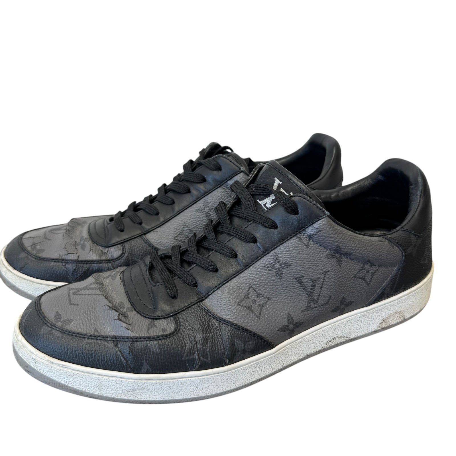 Men's Monogram Eclipse Rivoli Low Trainers Black Size EU 44 / UK 10 - Photo 7