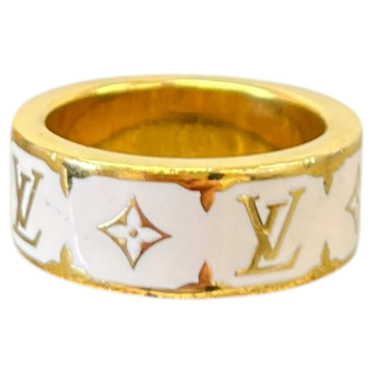 Women's Nanogram Enamel Ring Gold Size J - Photo 1