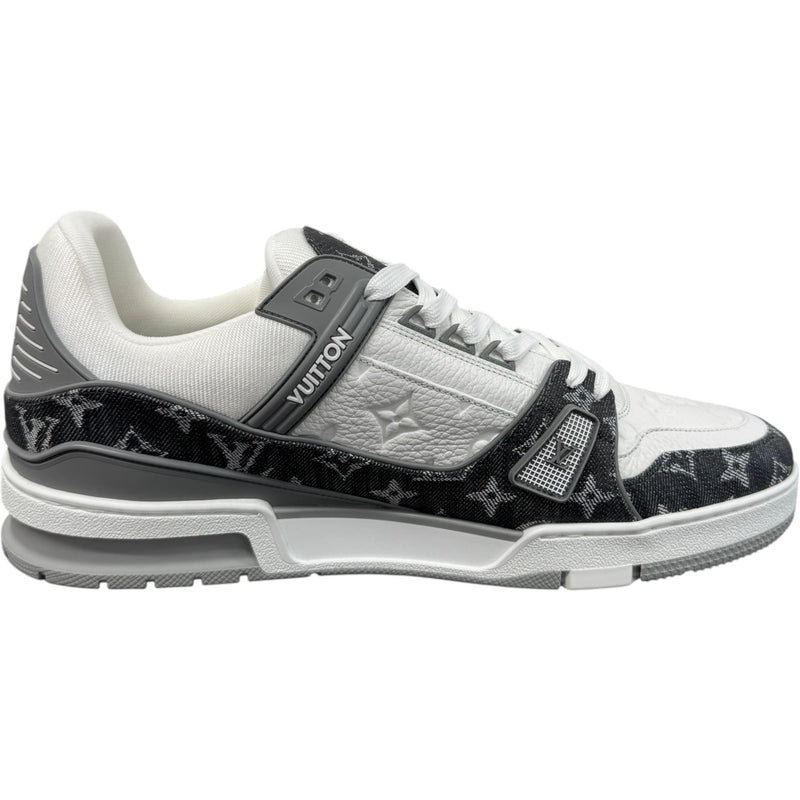 Men's LV Denim Low Trainers Grey Size UK 10 / EU 44