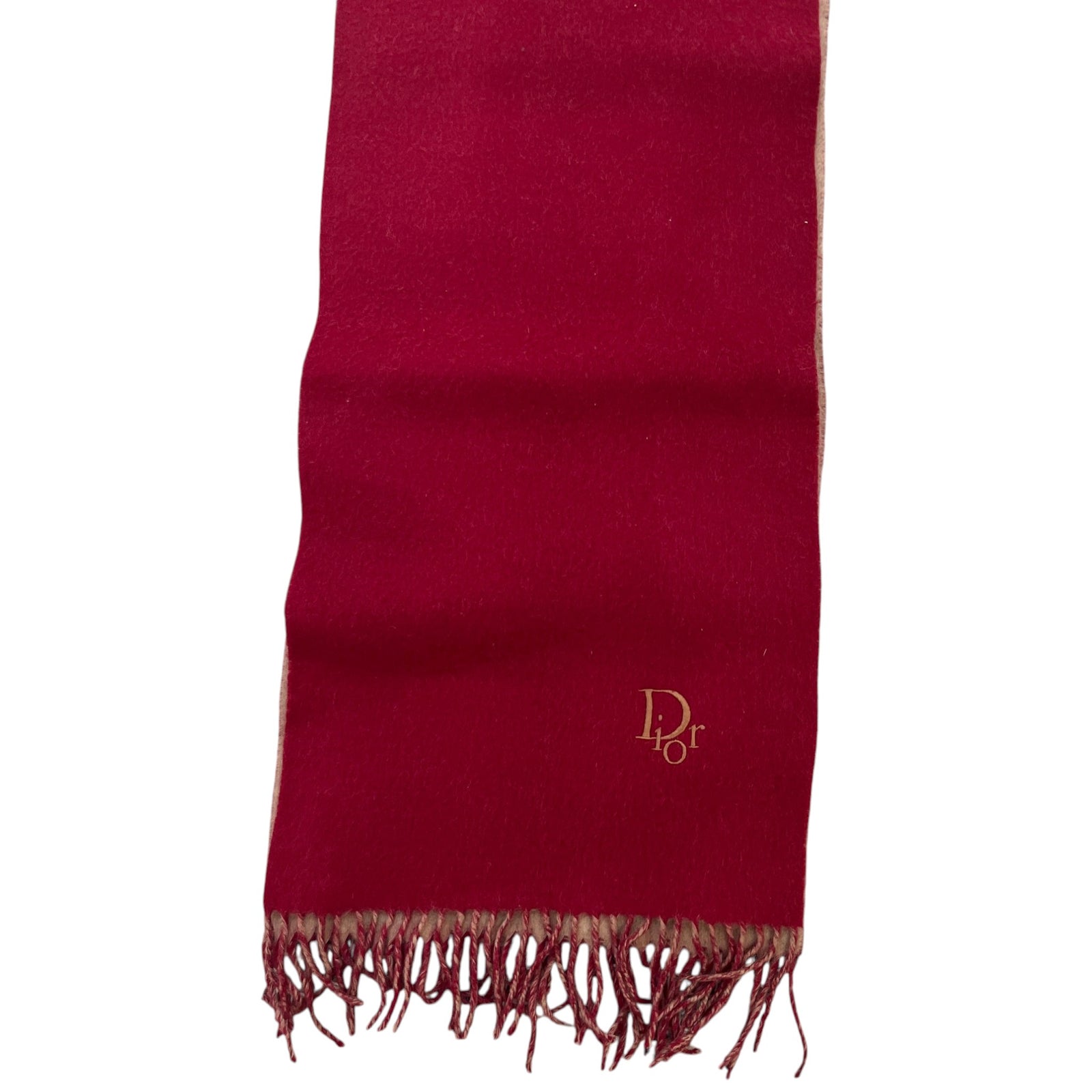 Women's Embroidered Logo Scarf Red - Photo 4