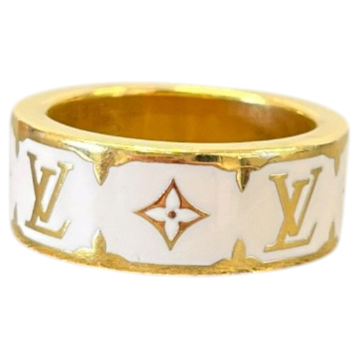 Women's Nanogram Enamel Ring Gold Size J - Photo 4