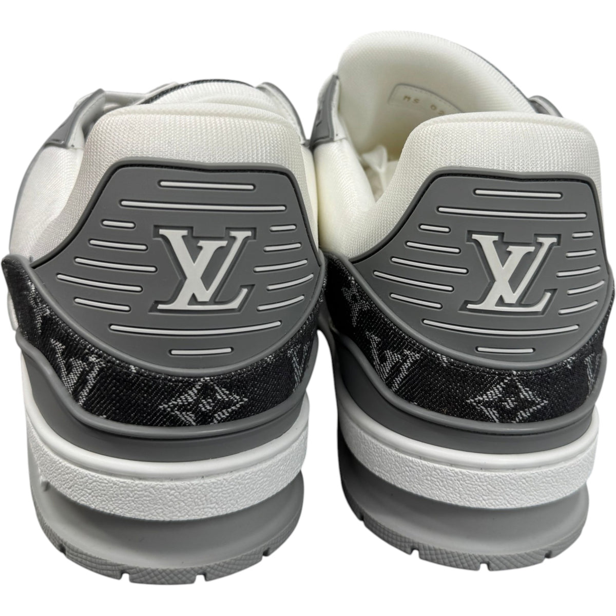 Men's LV Denim Low Trainers Grey Size UK 10 / EU 44 - Photo 10
