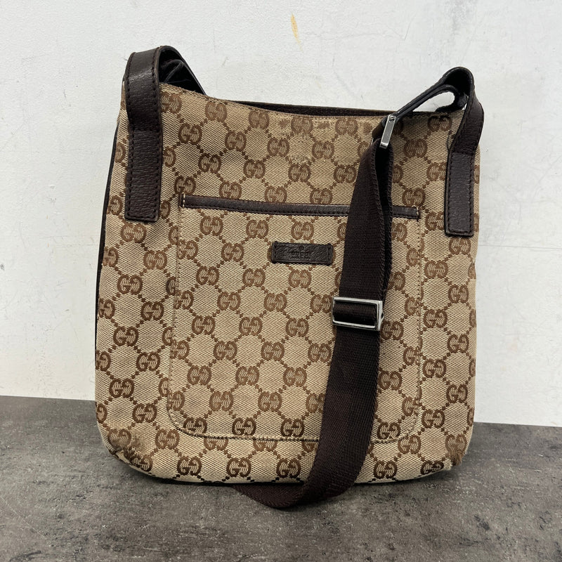 Men's GG Supreme Messenger Bag Beige