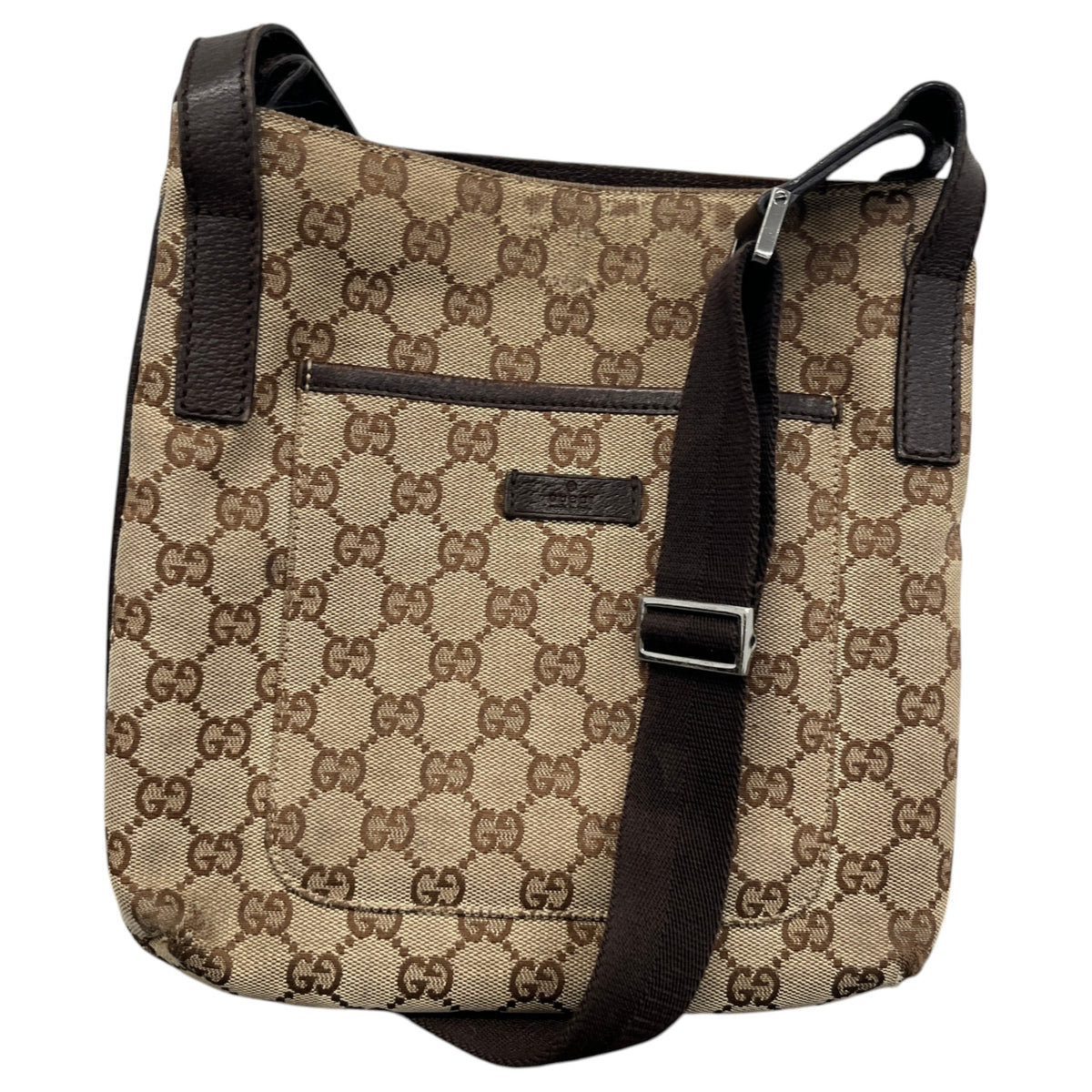 Men's GG Supreme Messenger Bag Beige - Photo 1