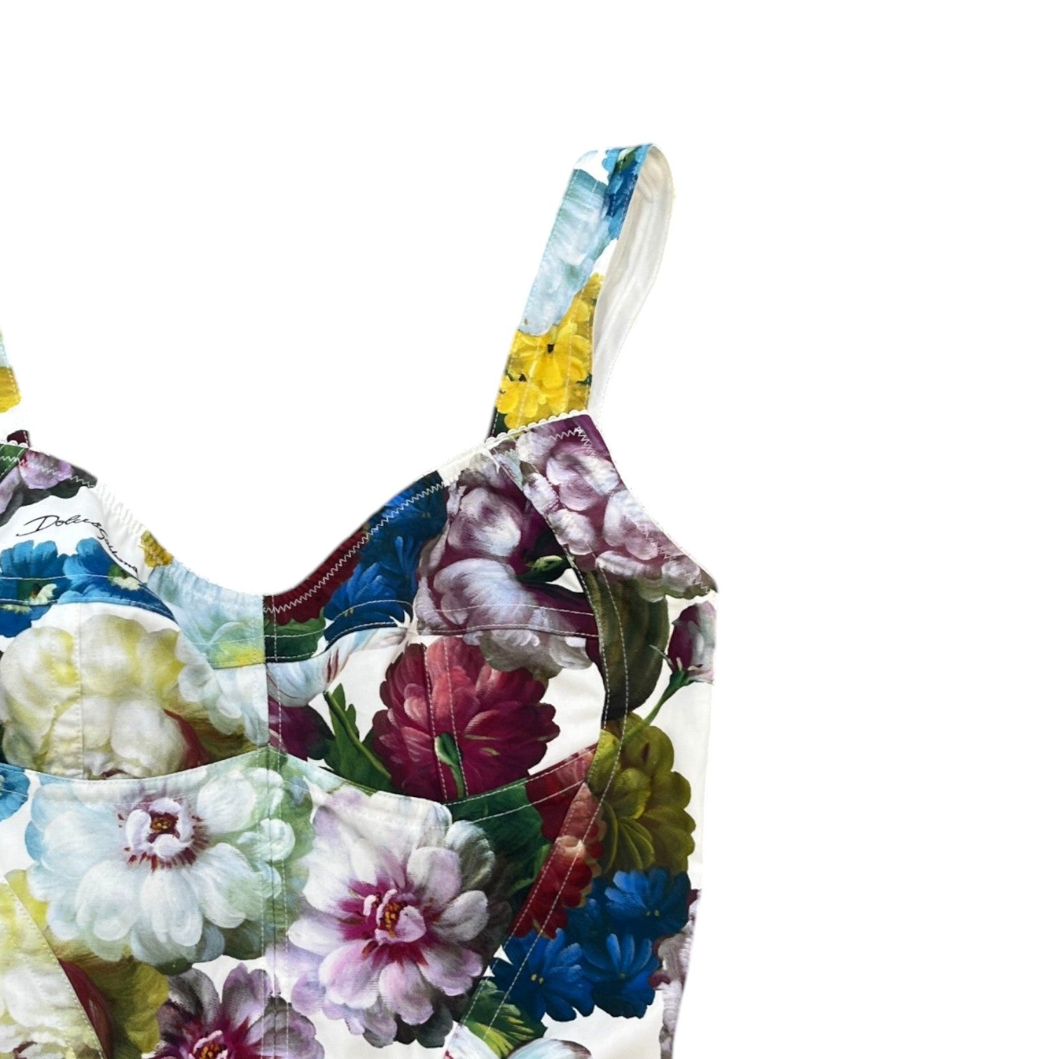 Women's Nocturnal Flower Corset Top White Size XXS - Photo 3