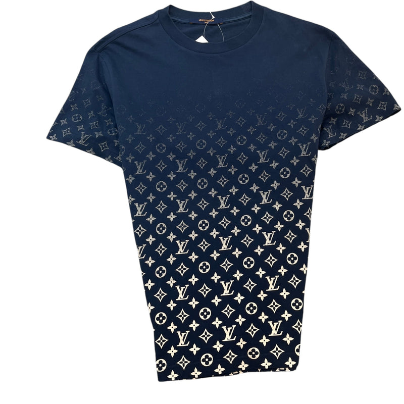 Men's Monogram Gradient T-Shirt Navy Size M