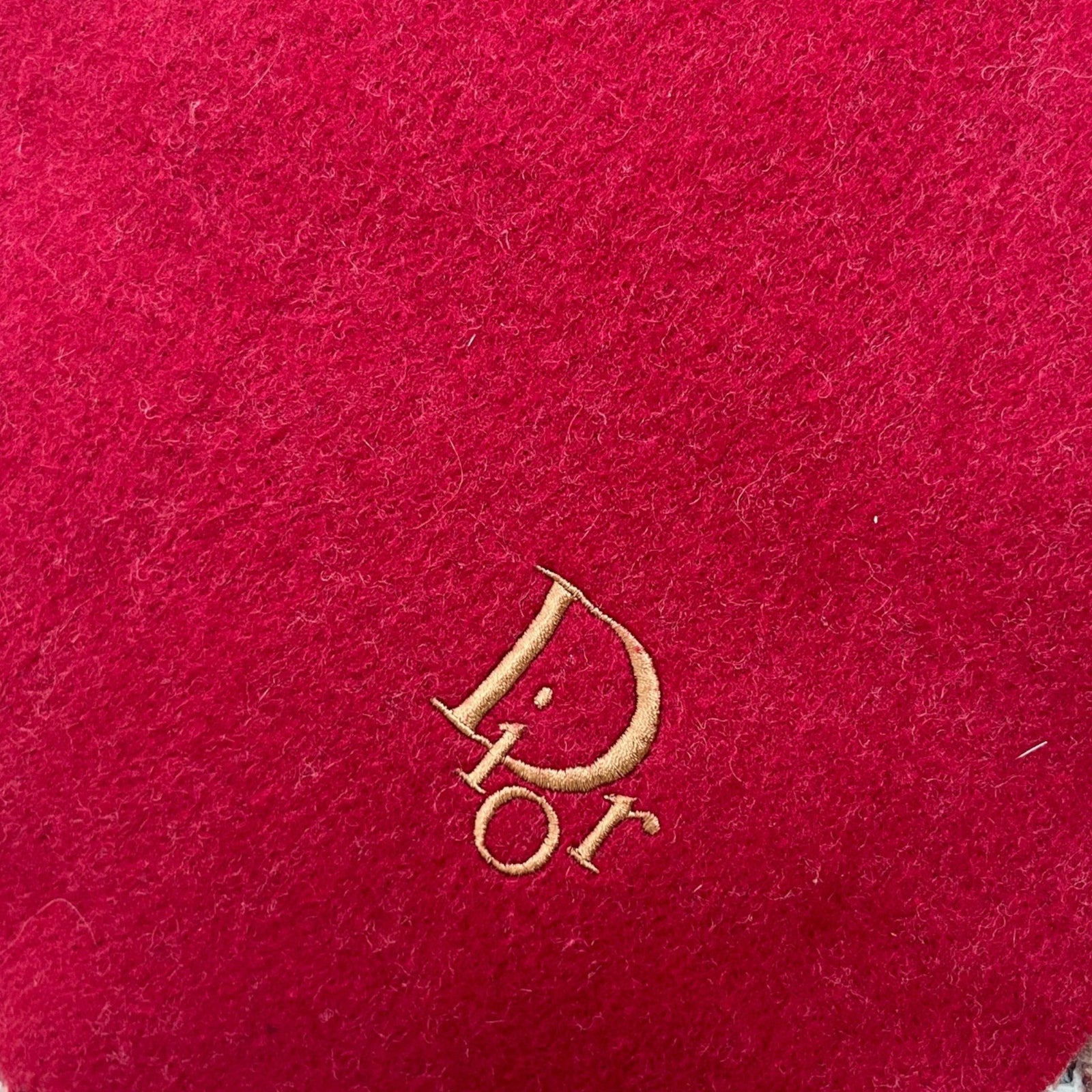 Women's Embroidered Logo Scarf Red - Photo 5