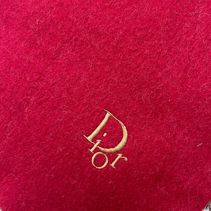 Women's Embroidered Logo Scarf Red