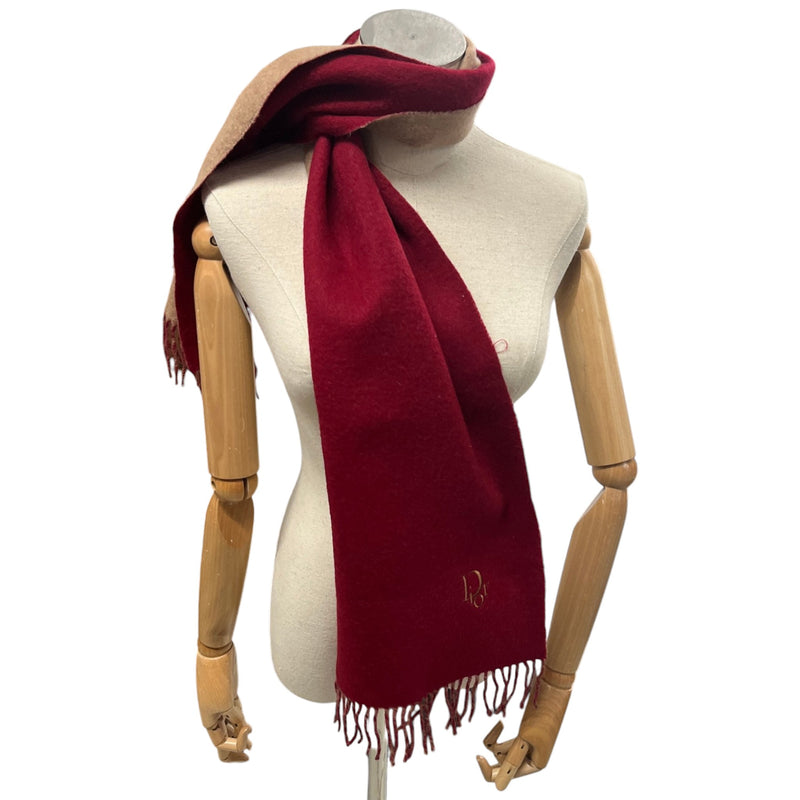 Women's Embroidered Logo Scarf Red