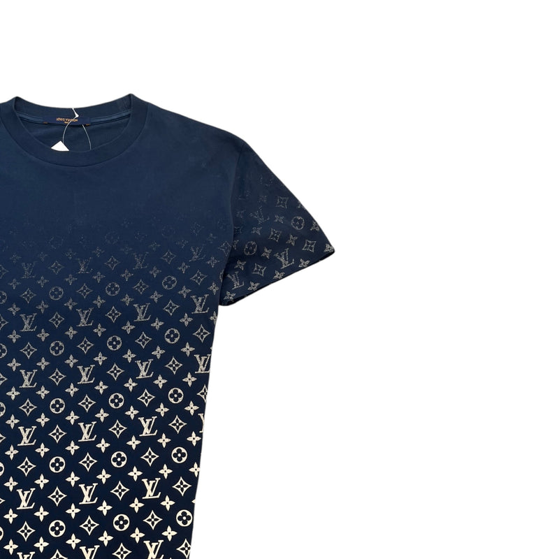 Men's Monogram Gradient T-Shirt Navy Size M