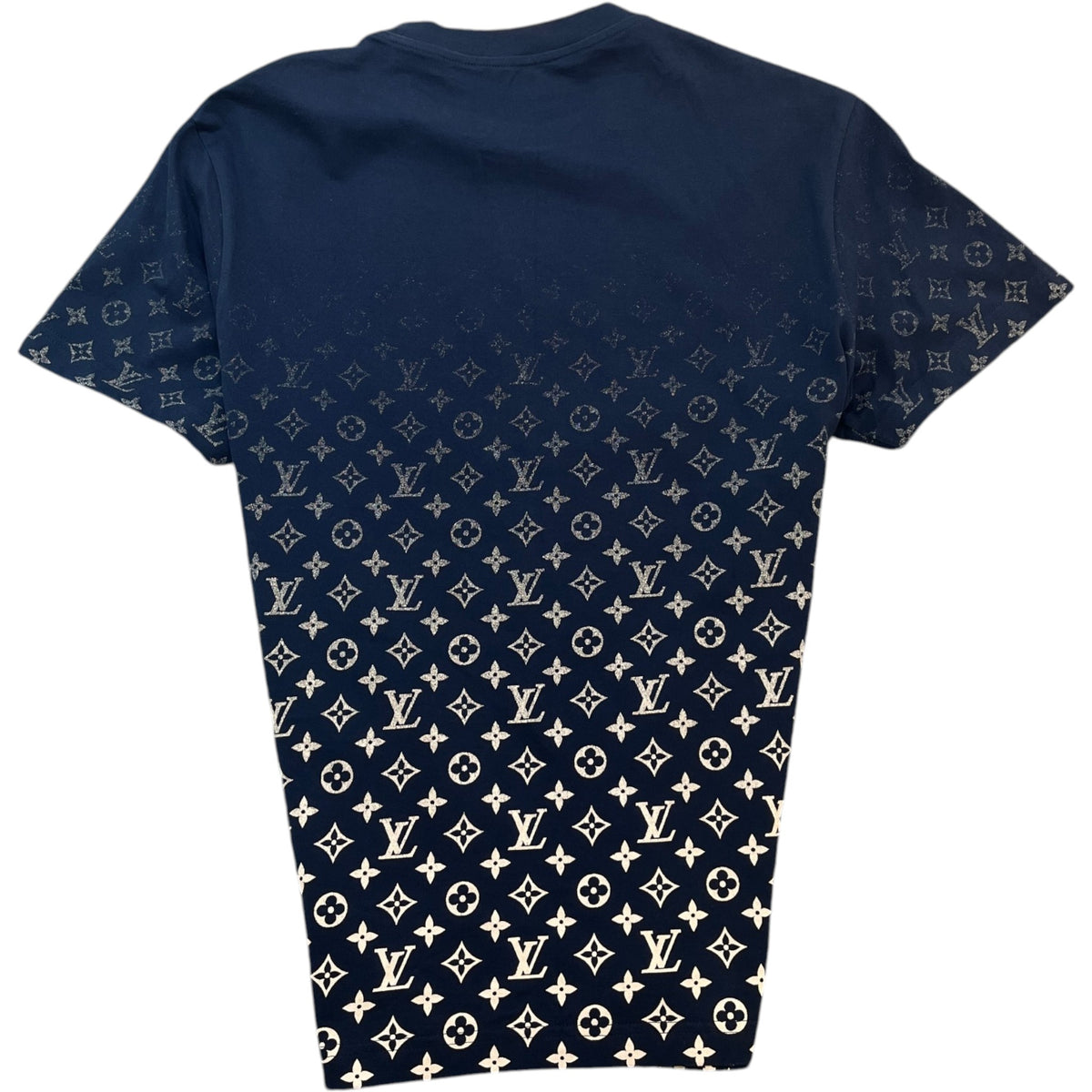 Men's Monogram Gradient T-Shirt Navy Size M - Photo 2