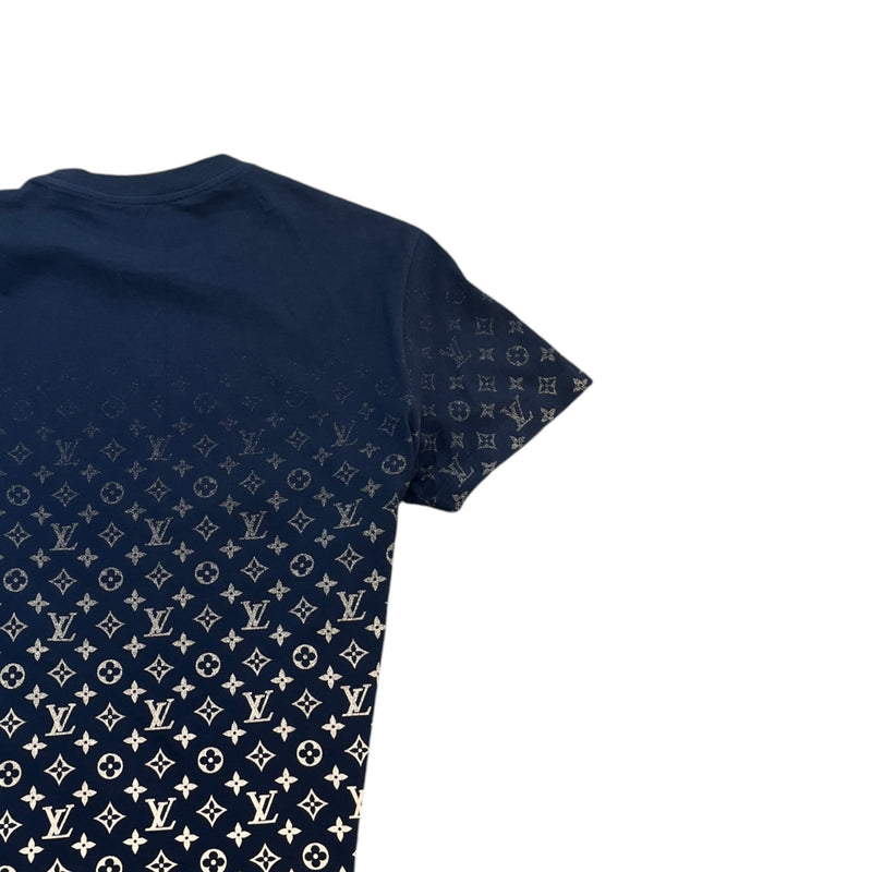 Men's Monogram Gradient T-Shirt Navy Size M
