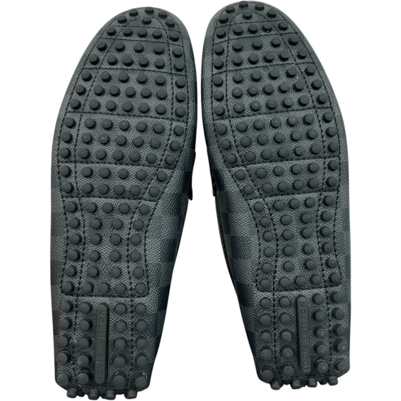 Men's Major Damier Graphite Loafers Black Size UK 8.5 / EU 42.5