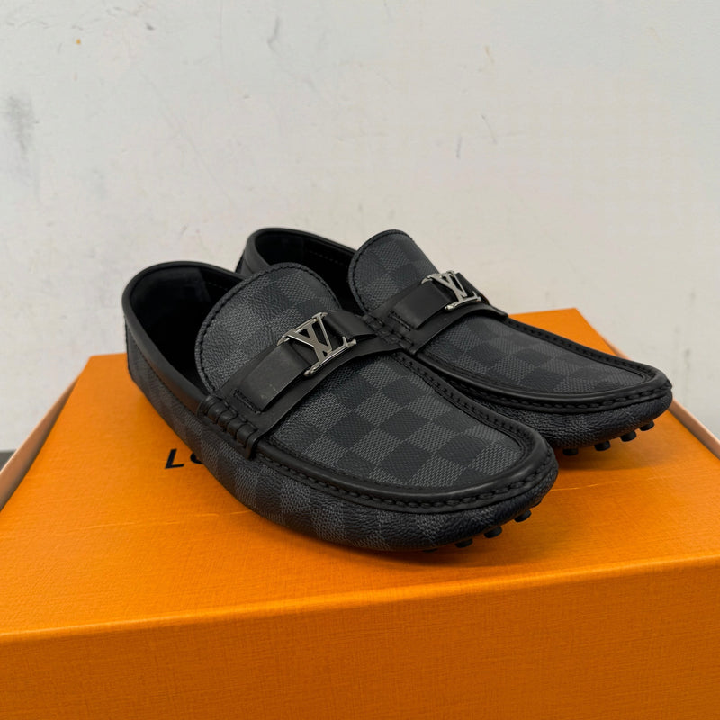 Men's Major Damier Graphite Loafers Black Size UK 8.5 / EU 42.5