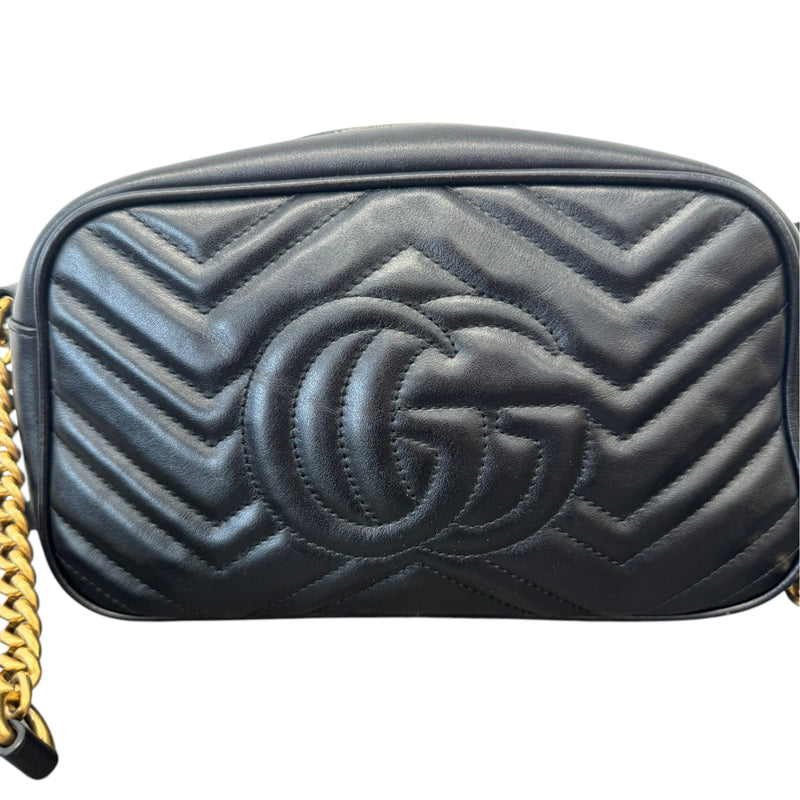 Women's GG Marmont Camera Crossbody Bag Black