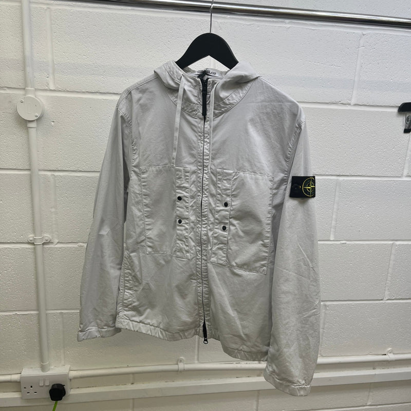 Men's Applique Logo Jacket Grey Size M