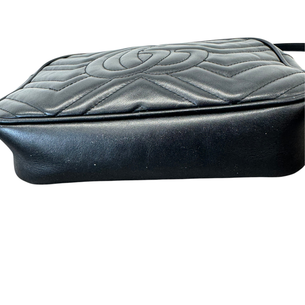 Women's GG Marmont Camera Crossbody Bag Black - Photo 10
