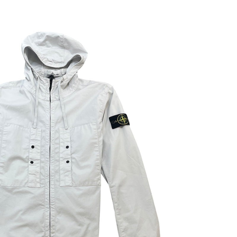 Men's Applique Logo Jacket Grey Size M
