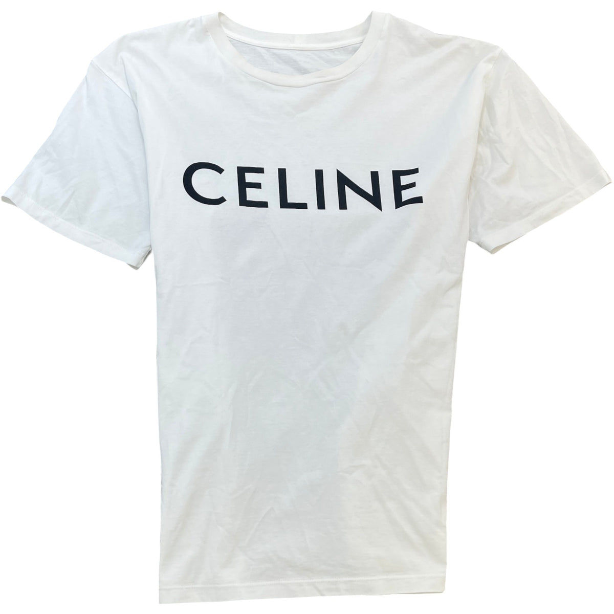 Men's Logo Print T-Shirt White Size S - Photo 1