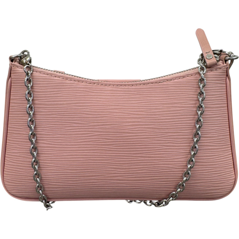Women's Epi Leather Easy Pouch On Strap Handbag Pink