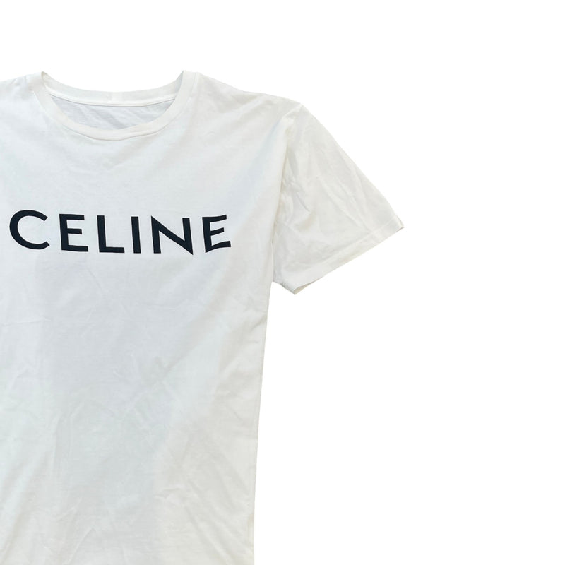 Men's Logo Print T-Shirt White Size S