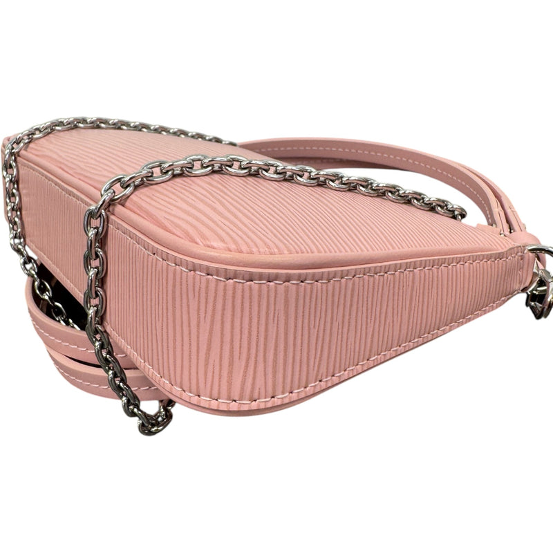 Women's Epi Leather Easy Pouch On Strap Handbag Pink
