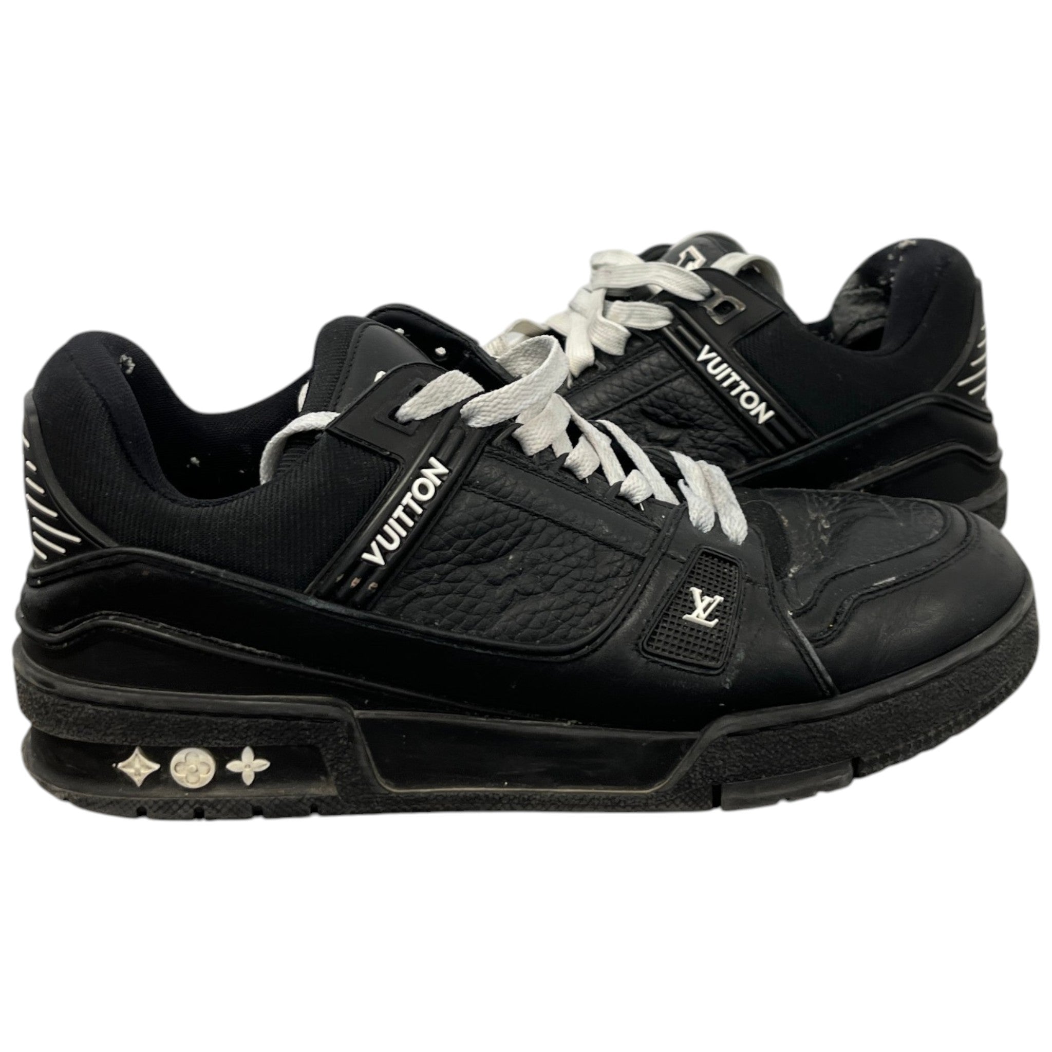 LOUIS VUITTON ブラック フラットシューズ Men's Lv Low Trainers Black Size EU 42 / UK 8 – Label Source