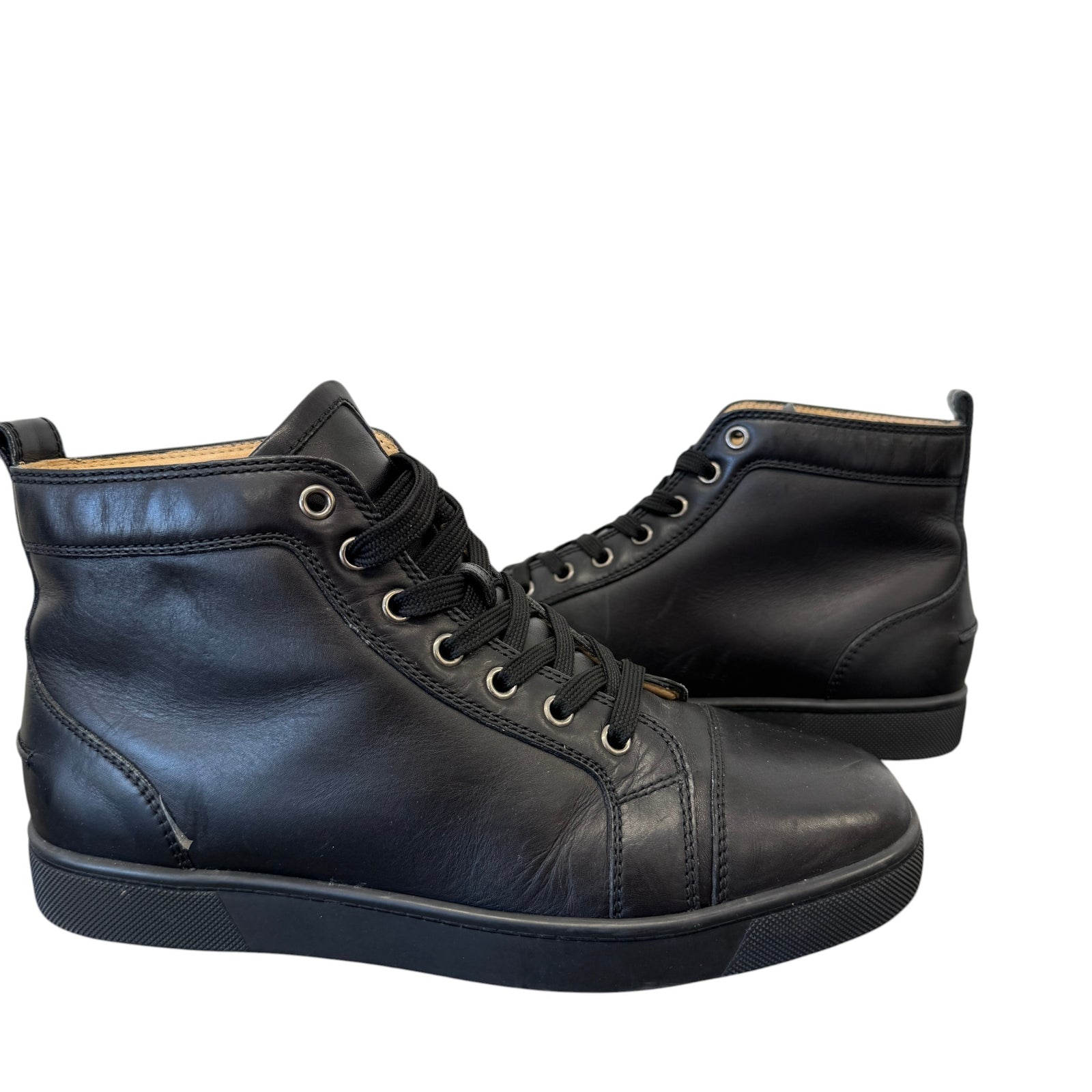 Men's Louis High Trainers Black Size EU 40 / UK 6 - Photo 3