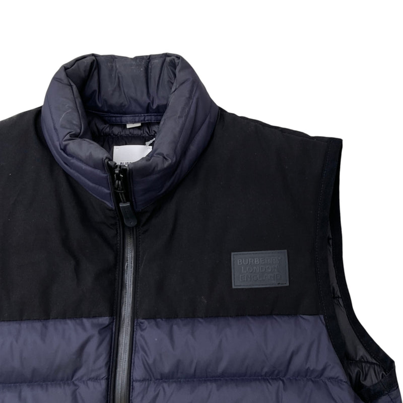 Men's Logo Patch Gilet Navy Size S