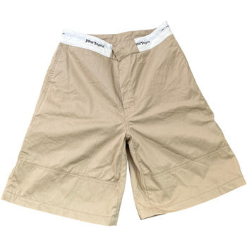 Men's Logo Waistband Shorts Beige Size IT 46 / UK 30