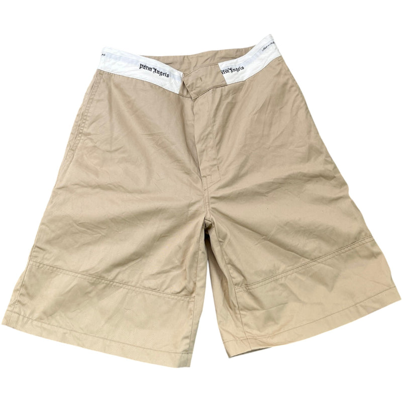 Men's Logo Waistband Shorts Beige Size IT 46 / UK 30