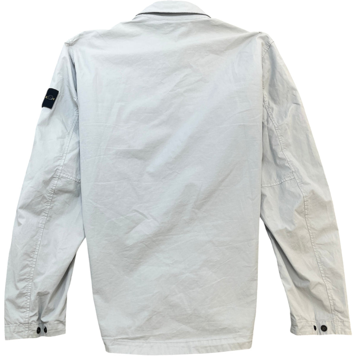 Men's Applique Logo OverShirt Grey Size XL - Photo 2