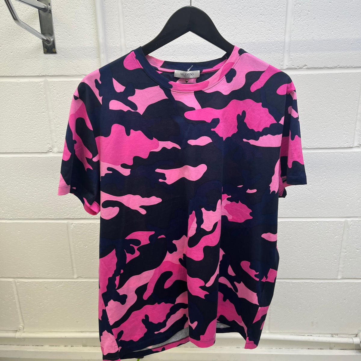 Men's Camouflage Print T-Shirt Pink Size L - Photo 7