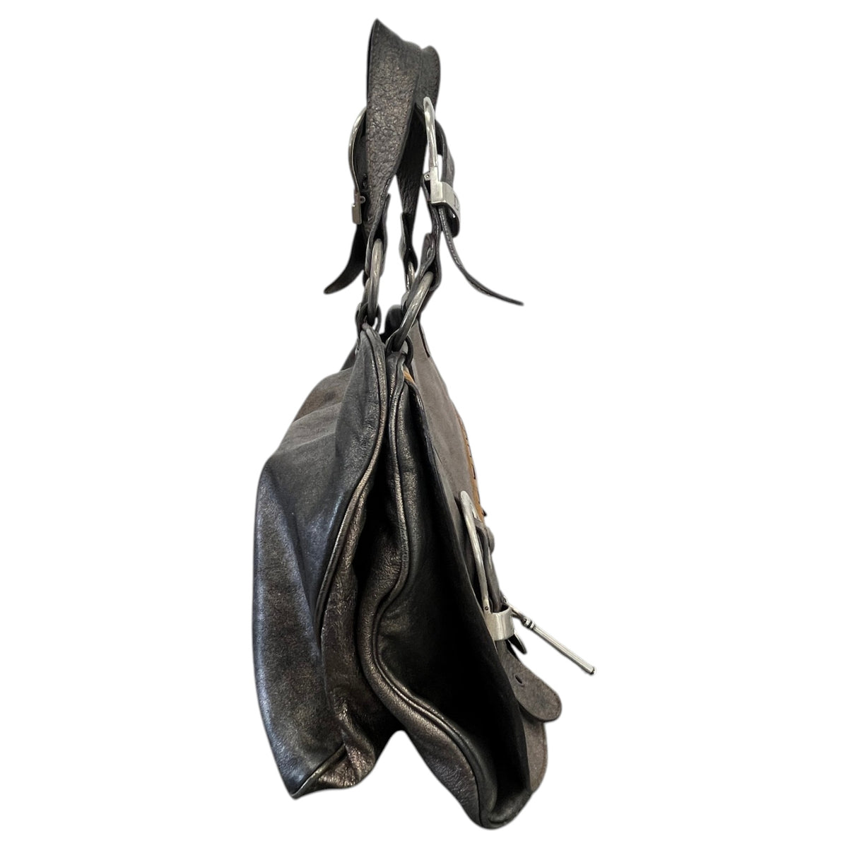 Women's Gaucho Handbag Silver - Photo 6