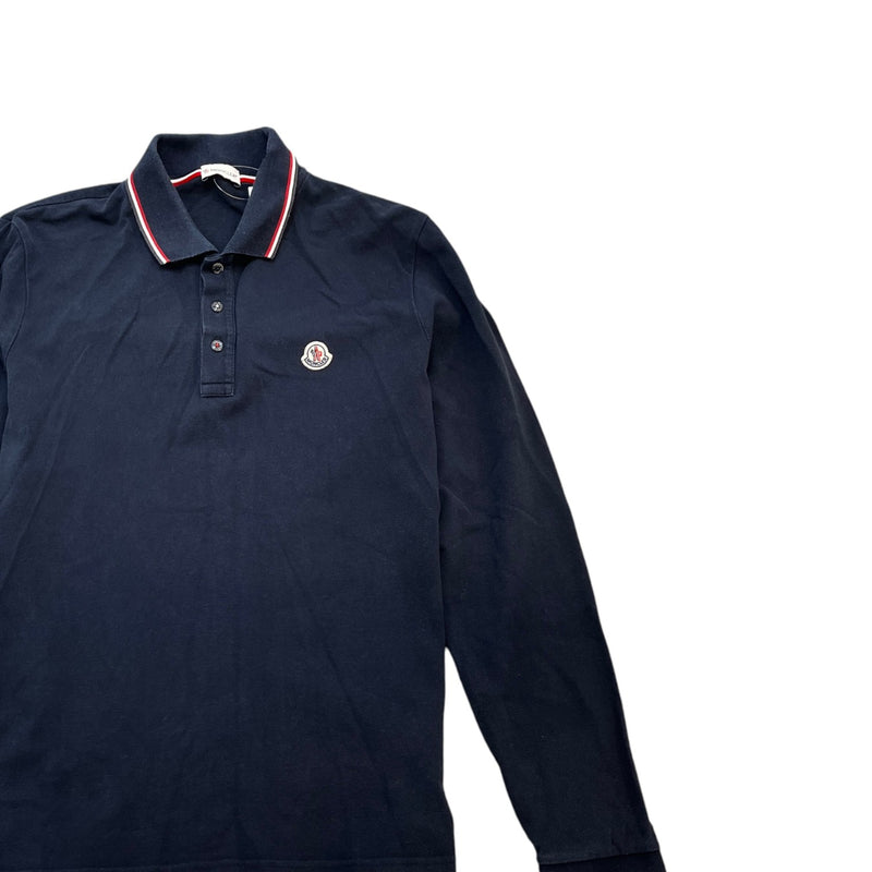 Men's Maglia Polo Shirt Navy Size L