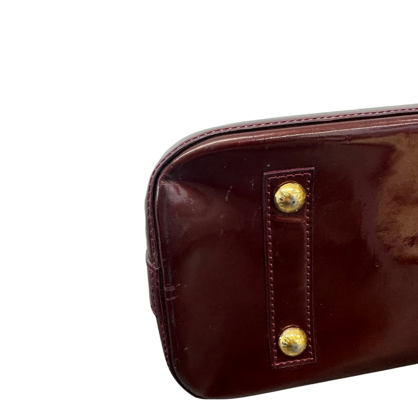 Women's Vernis Leather Alma Pm Bag Burgundy - Photo 10