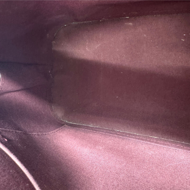 Women's Vernis Leather Alma Pm Bag Burgundy