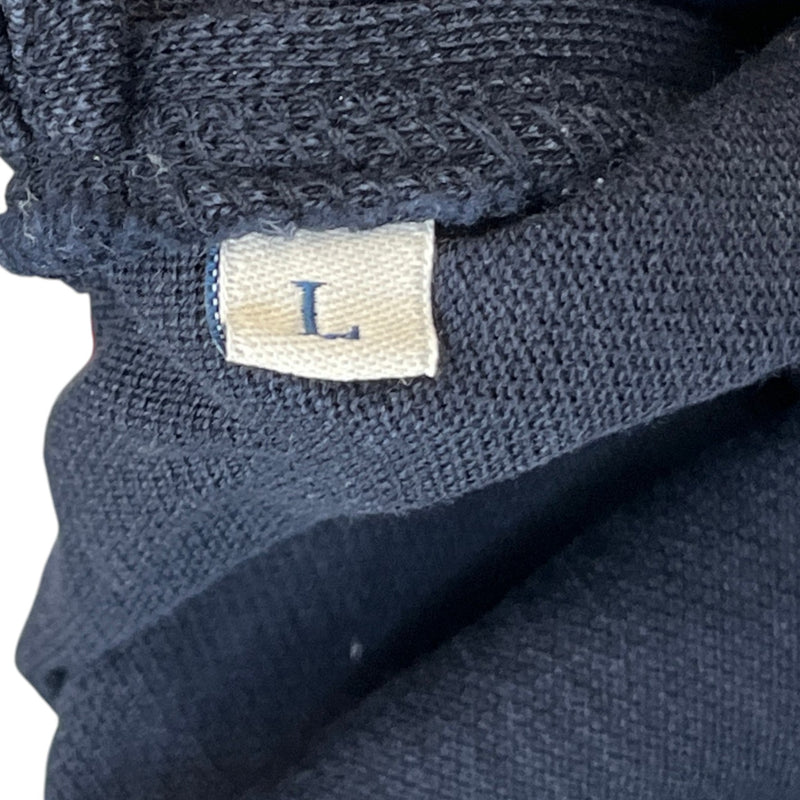 Men's Maglia Polo Shirt Navy Size L