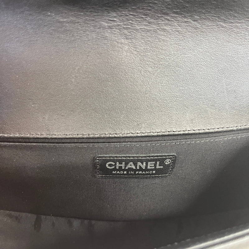 Women's Boy Chevron Lambskin Holographic Handbag Black