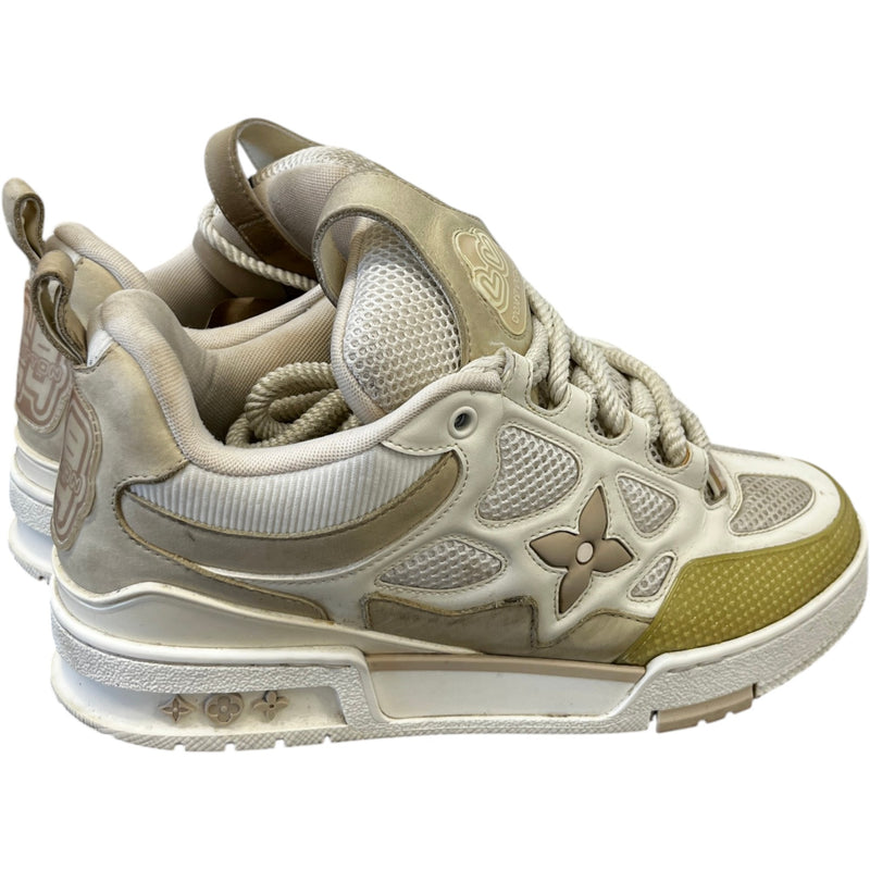 Men's Lv Skate Low Trainers Beige Size EU 40.5 / UK 6.5